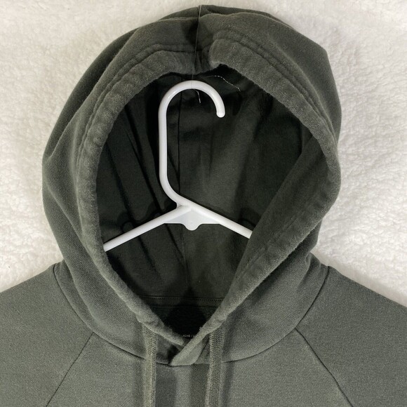 Under Armour Sweatshirt Women's S Green Gray ColdGear Pullover Hoodie Spellout - Picture 7 of 15